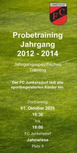 +++ FC Junkersdorf lädt Kinder der Jahrgänge 2012 - 2015 zum Schnuppertraining ein +++ +++ FC Junkersdorf lädt Kinder der Jahrgänge 2012 - 2015 zum Schnuppertraining ein +++
