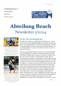 Beachvolleyball-Newsletter vom 20.08.2024