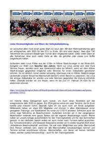 Jahresabschluss Newsletter 2023 Beachwart